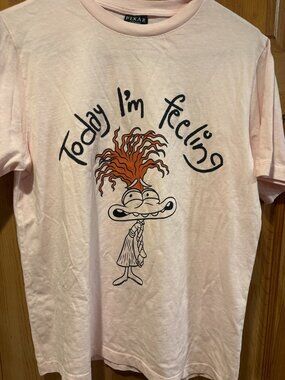 Pixar Size Small (S) Today I'm Feeling Graphic Tee with Character